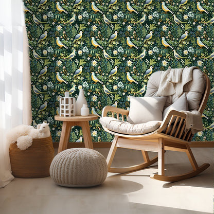 Avian Paradise Wallpaper - Painted Paper