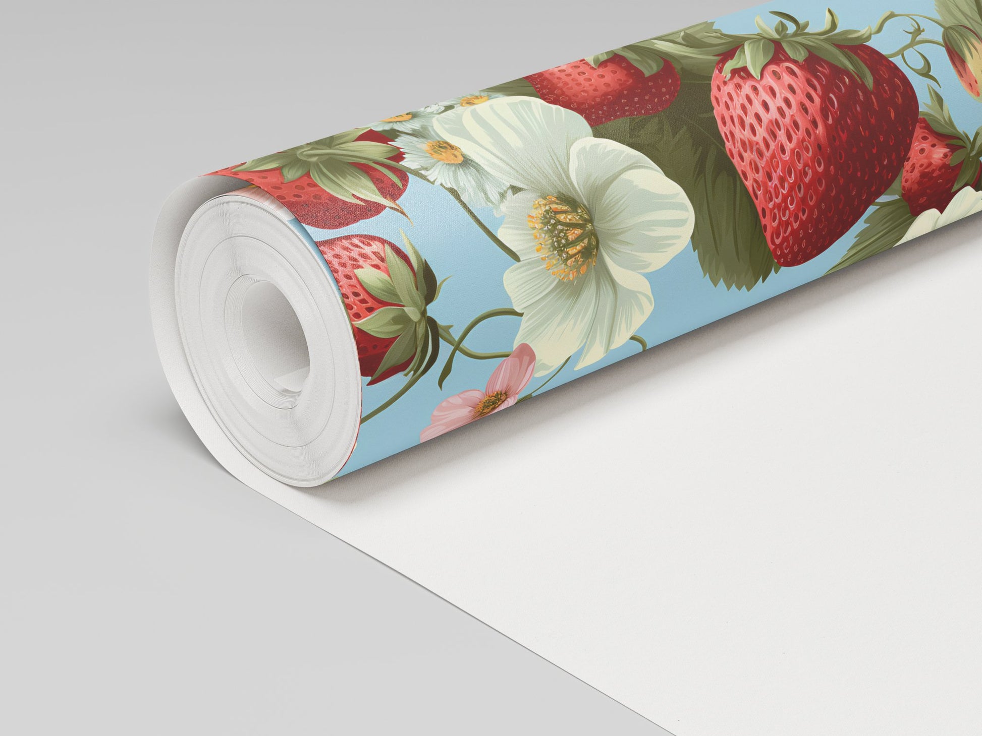 Berry Meadow Wallpaper - Painted Paper