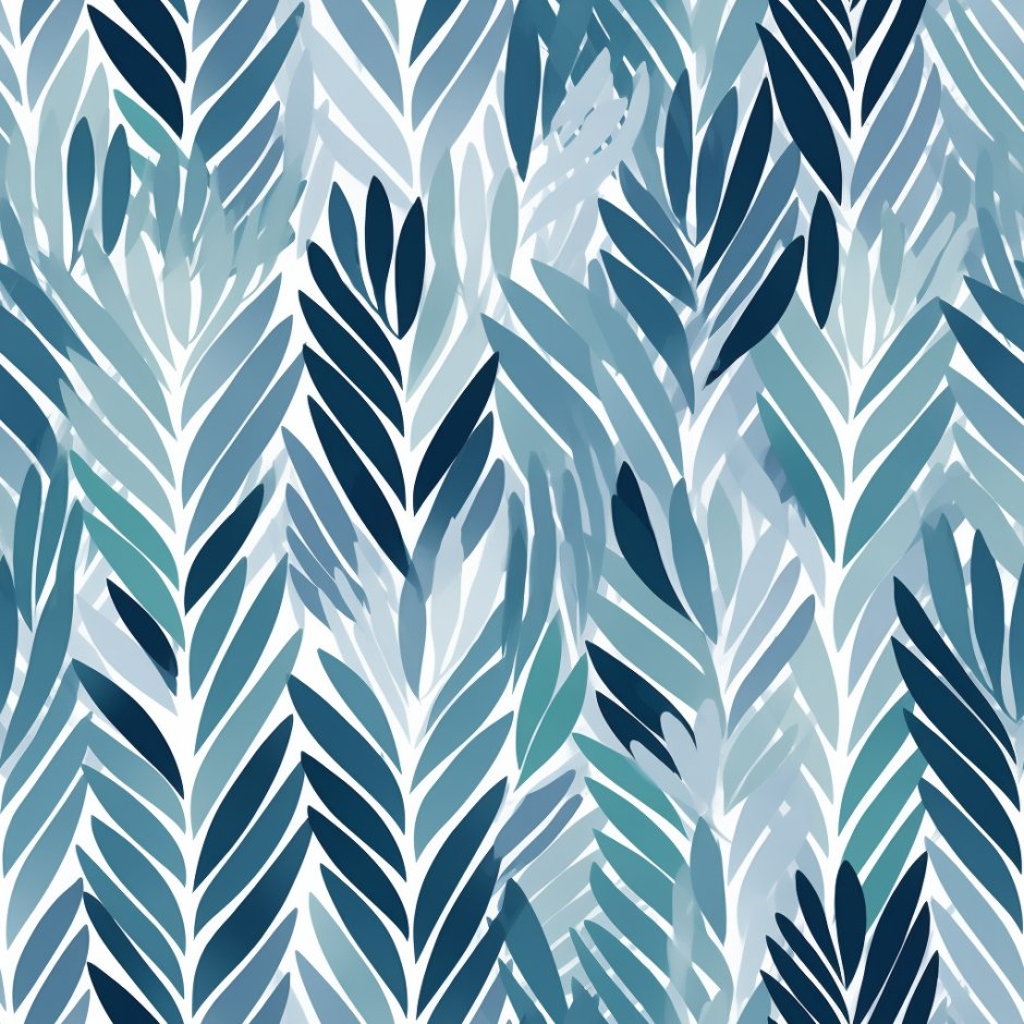 Bertie Blue Wallpaper - Painted Paper