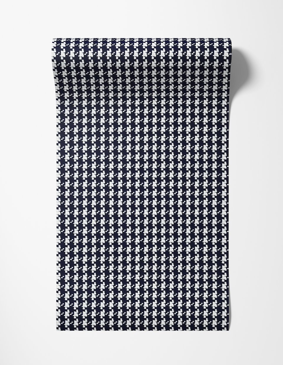 Blue Houndstooth Wallpaper - Painted Paper