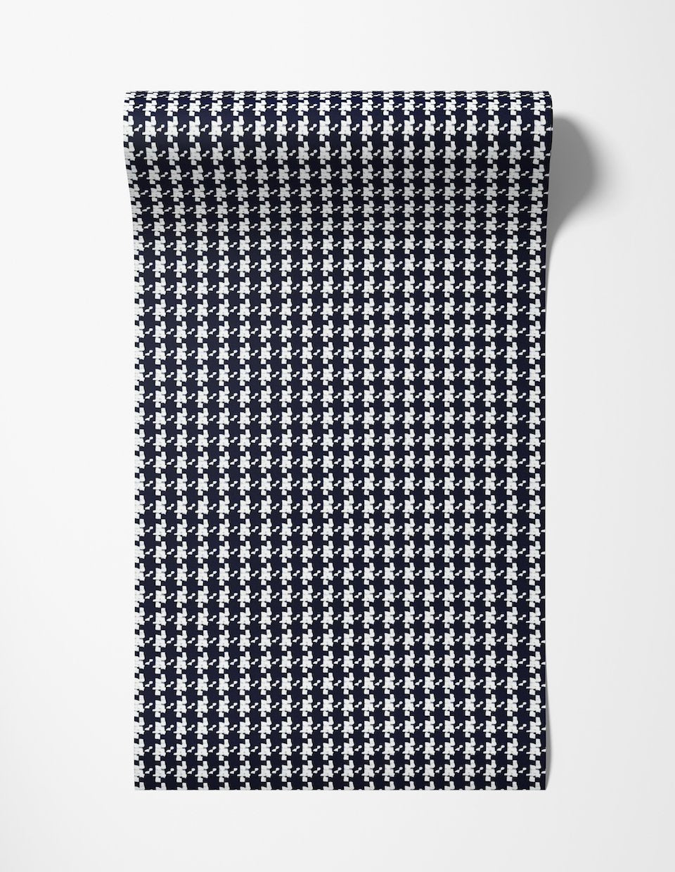 Blue Houndstooth Wallpaper - Painted Paper