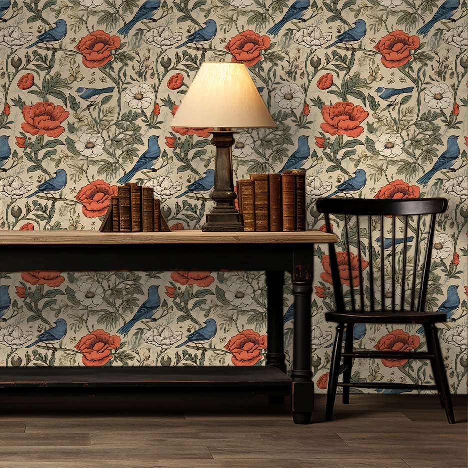 Brookley Vintage Wallpaper Sample - Painted Paper
