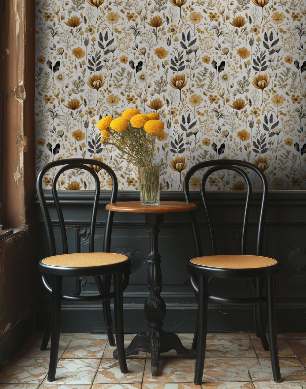 Celeste Floral Wallpaper - Painted Paper