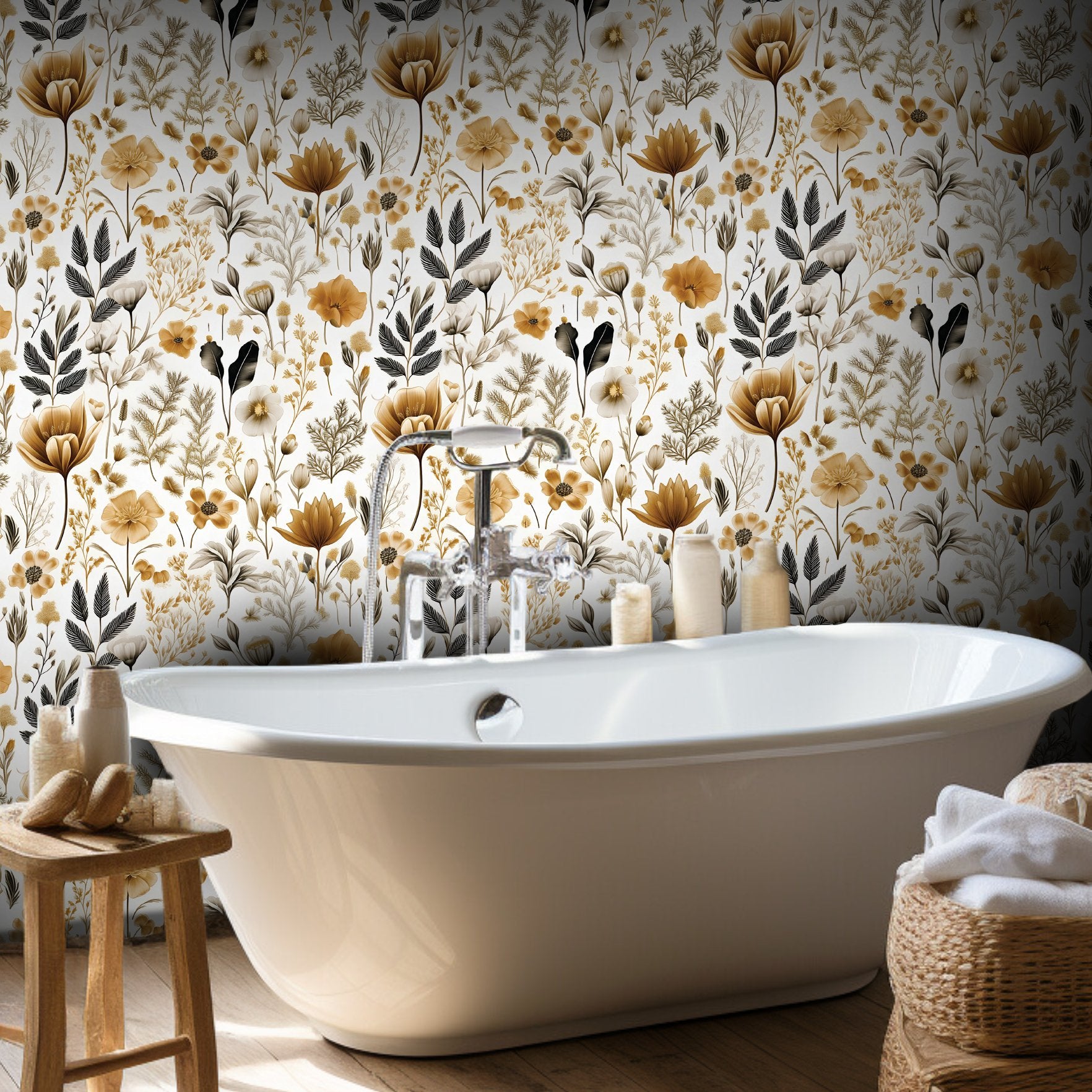 Celeste Floral Wallpaper - Painted Paper