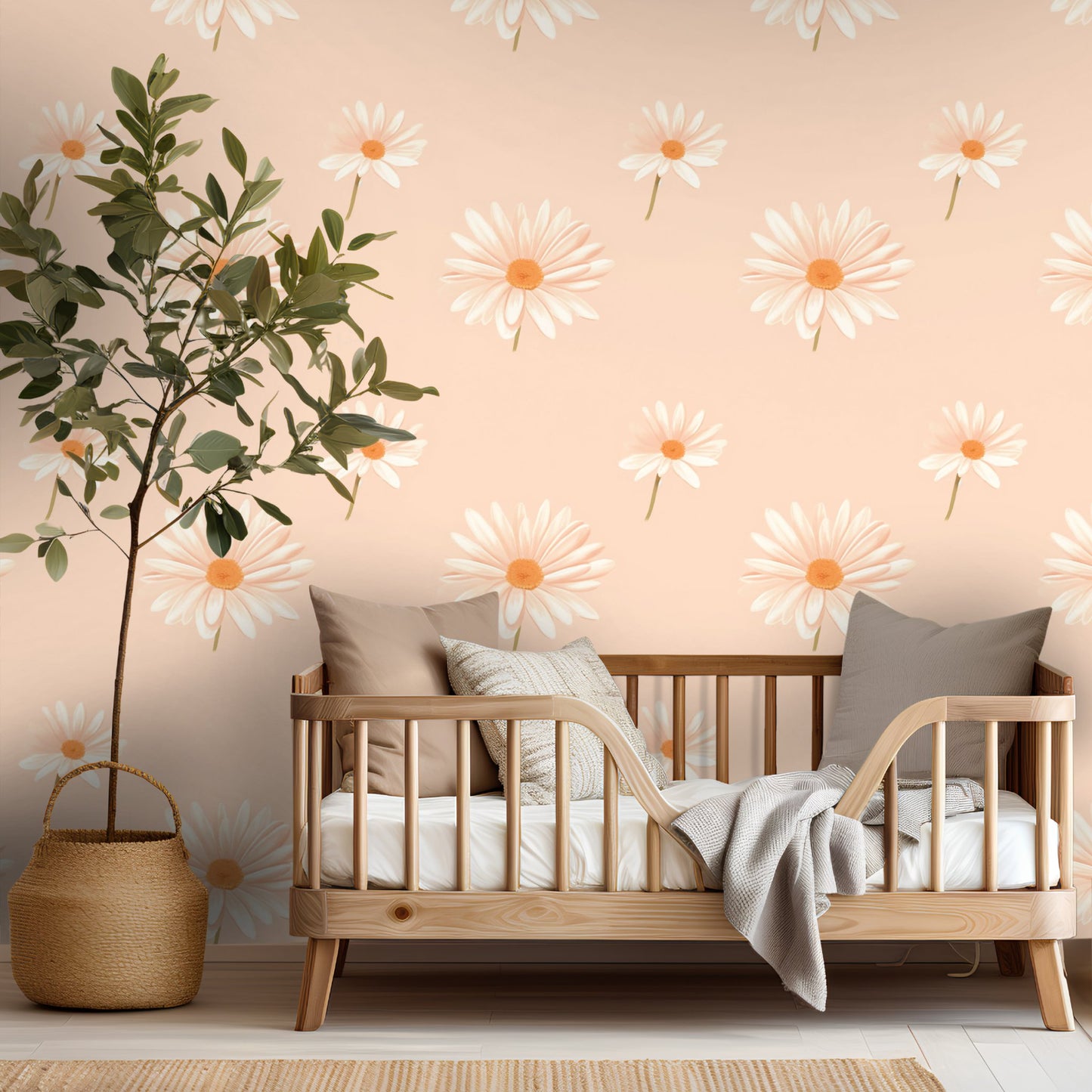 Daisy Chain Wallpaper - Painted Paper