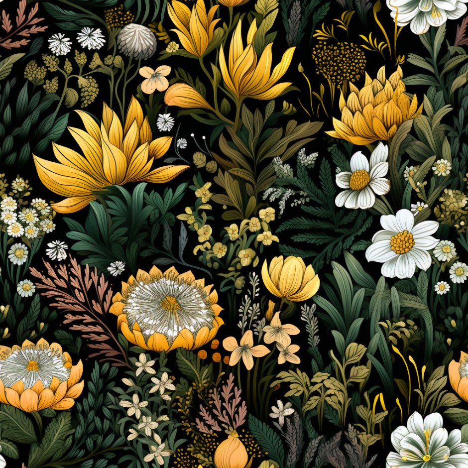 Ellis Botanical Wallpaper - Painted Paper