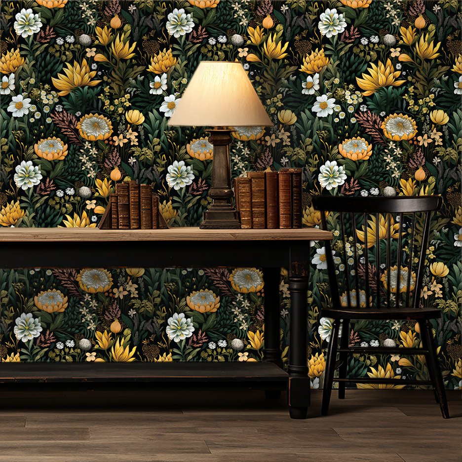 Ellis Botanical Wallpaper - Painted Paper