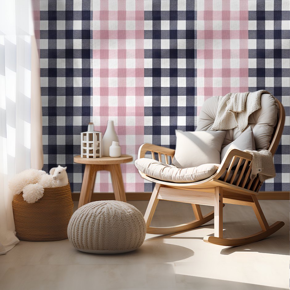 Evelyn Gingham Wallpaper - Painted Paper