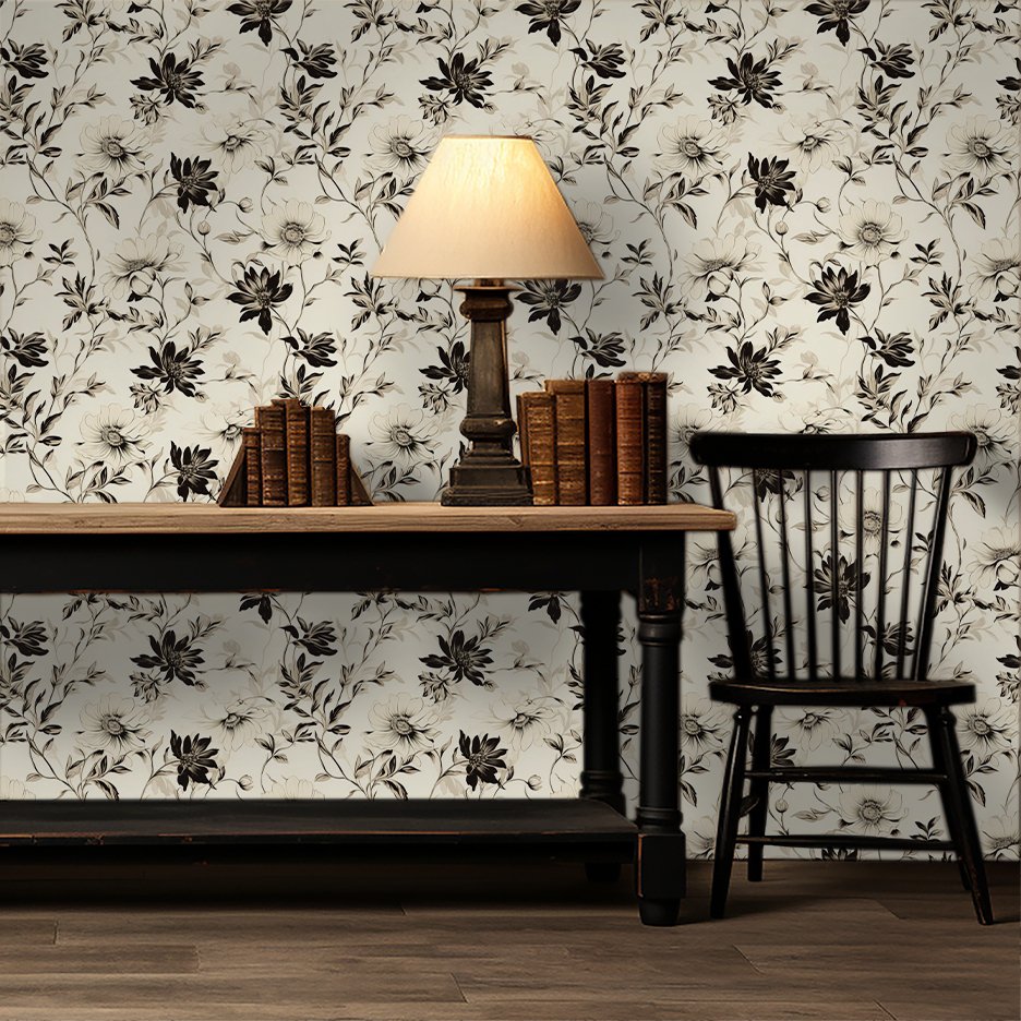 Fiona Floral Wallpaper - Painted Paper