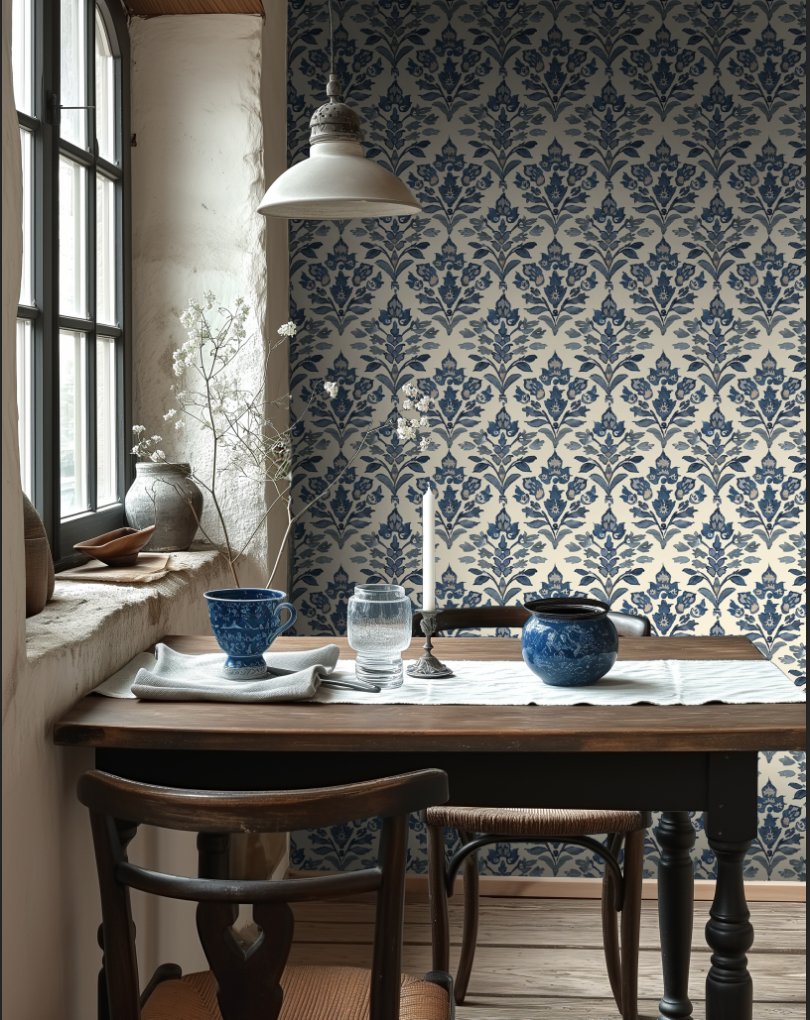 Genevieve Wallpaper - Painted Paper