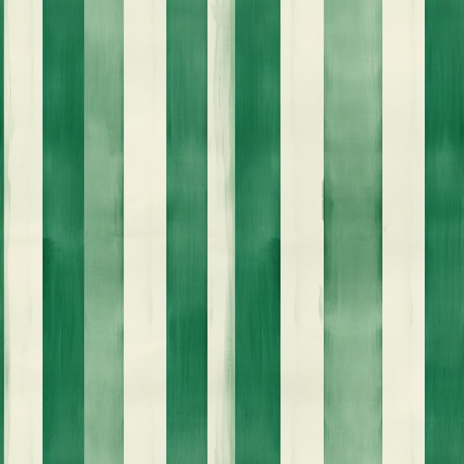 Green Watercolor Striped Wallpaper - Painted Paper