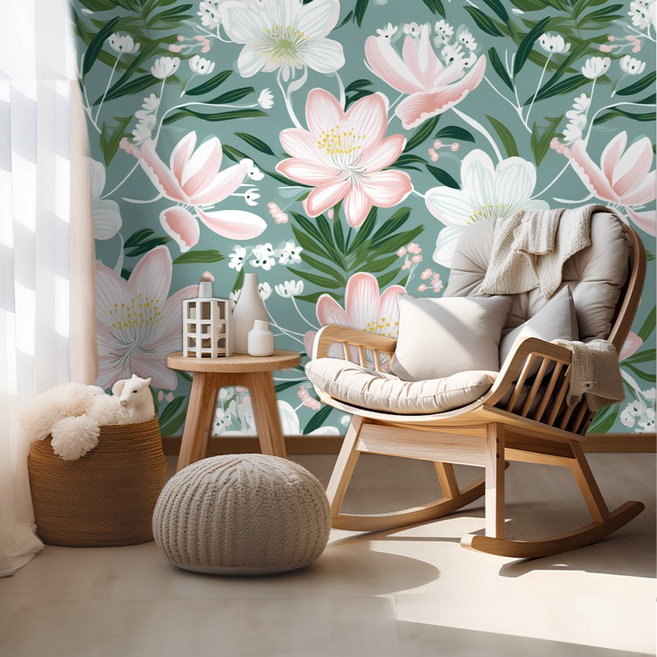 Haven Floral Wallpaper - Painted Paper