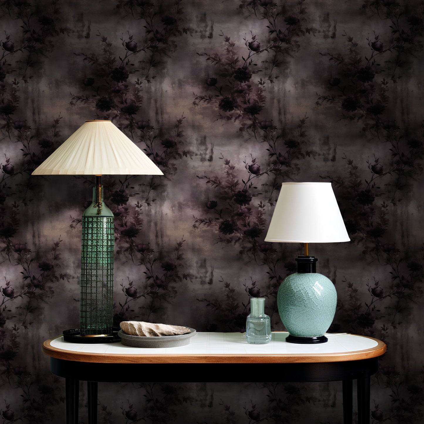 Hayes Flora Wallpaper - Painted Paper