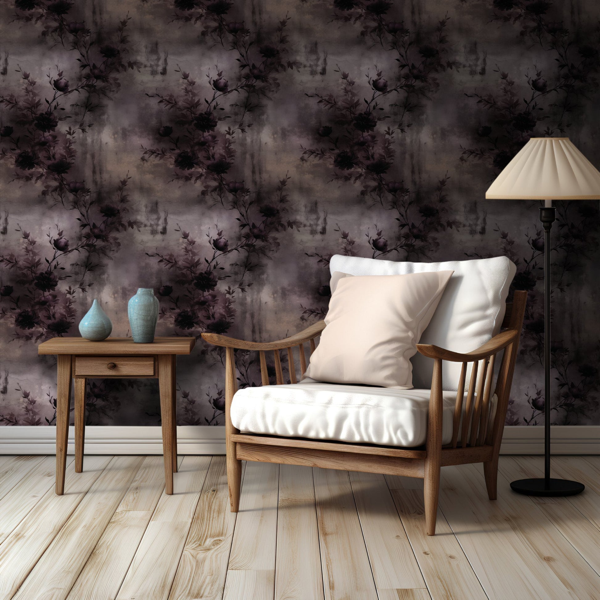 Hayes Flora Wallpaper - Painted Paper