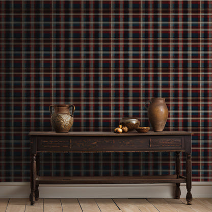 Highland Plaid Wallpaper - Painted Paper