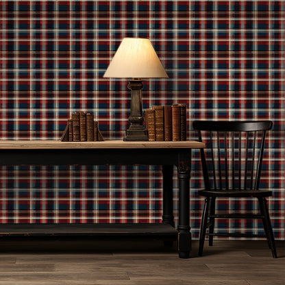 Highland Plaid Wallpaper - Painted Paper