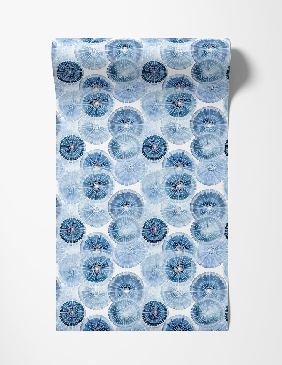 Indigo Eclipse Wallpaper - Painted Paper