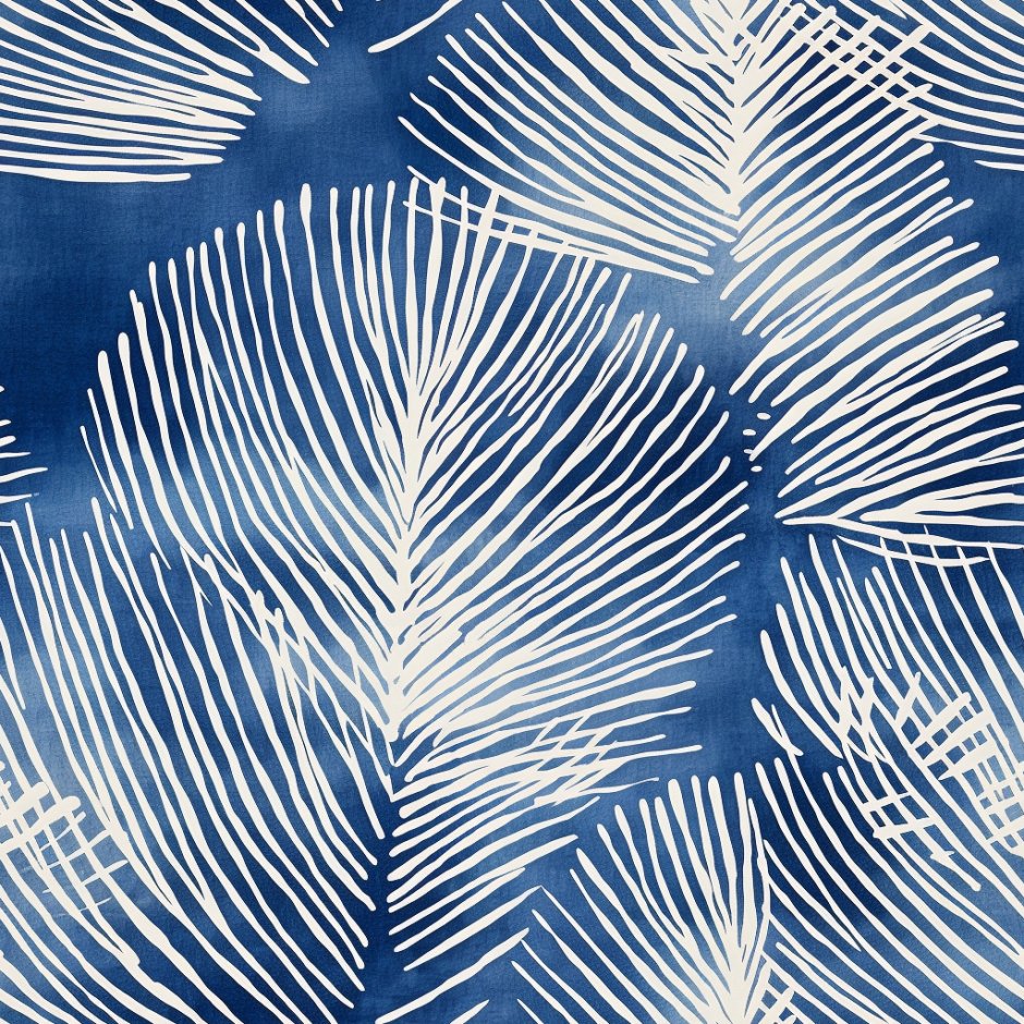 Indigo Shibori Wallpaper - Painted Paper
