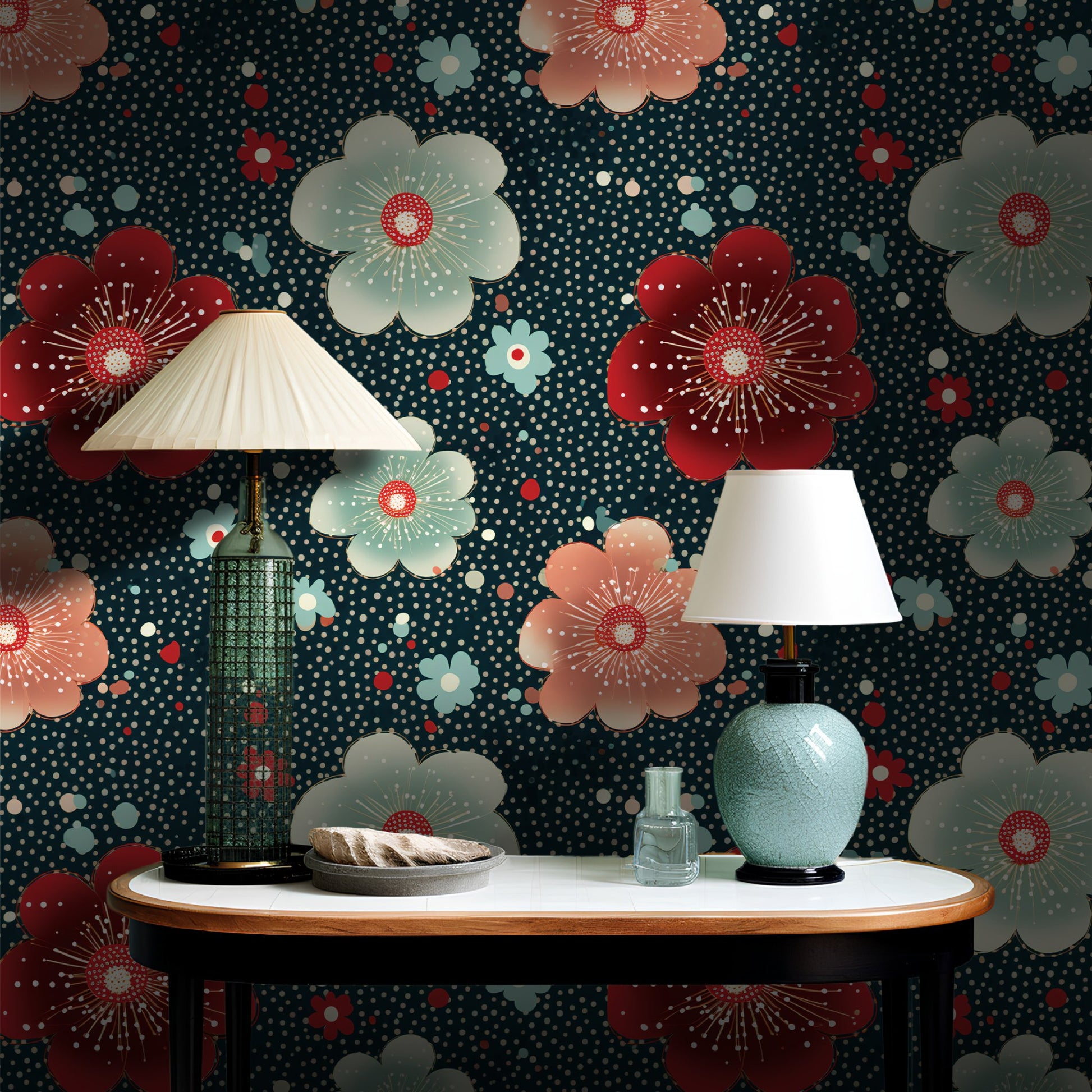 Isabella Floral Wallpaper - Painted Paper