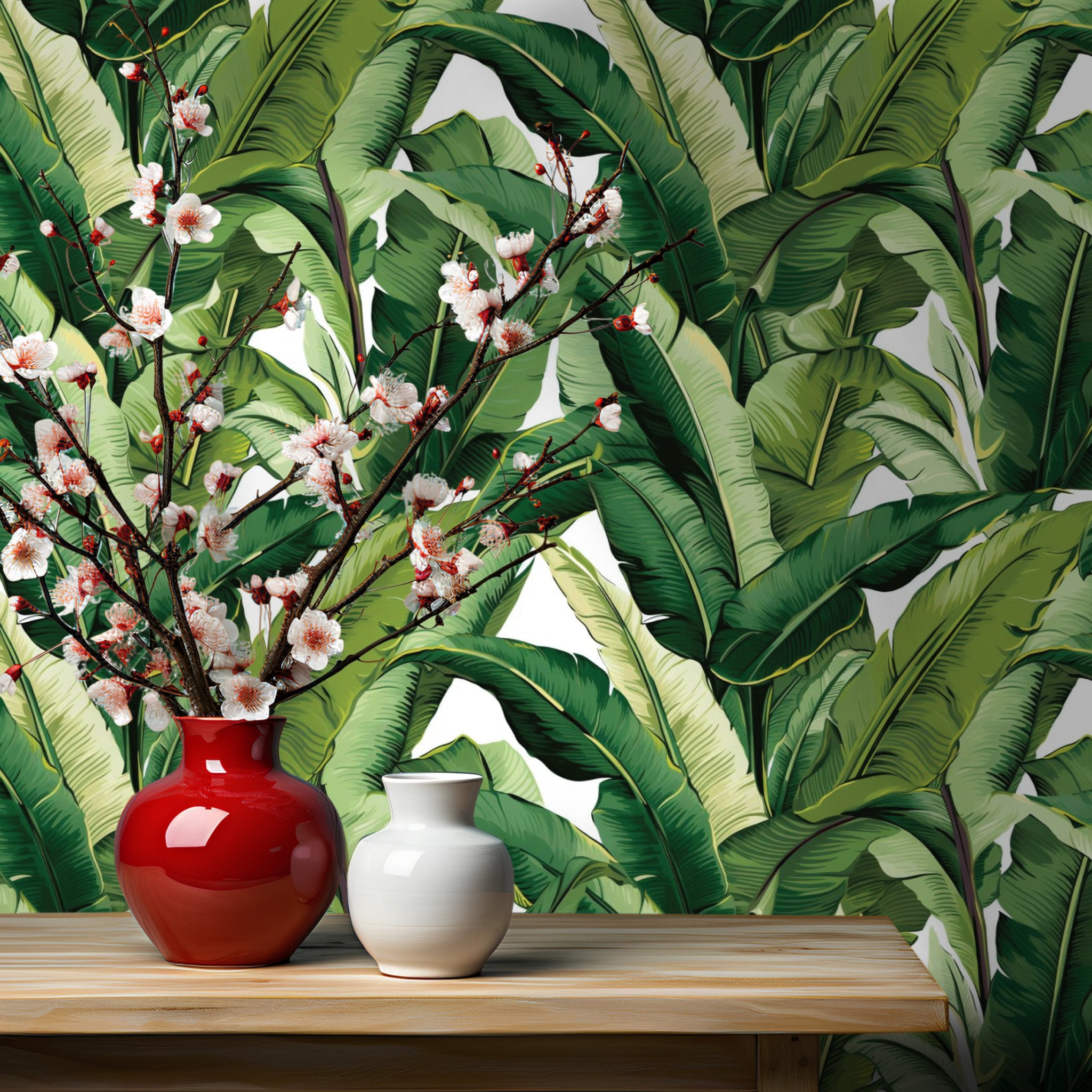Lilya Tropical Wallpaper - Painted Paper