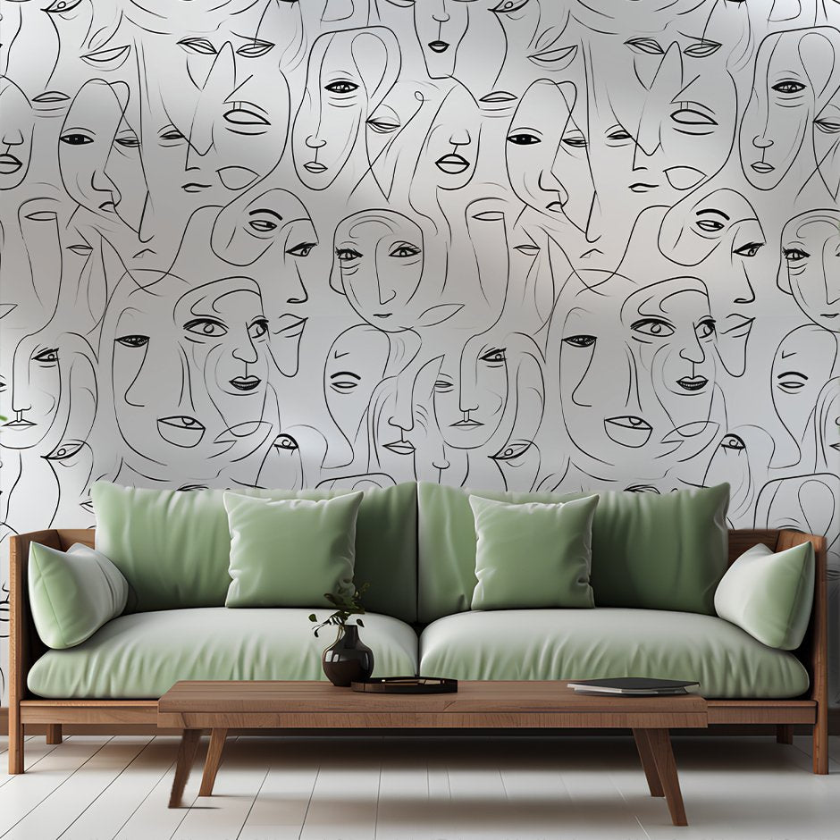 Mia Modern Wallpaper - Painted Paper