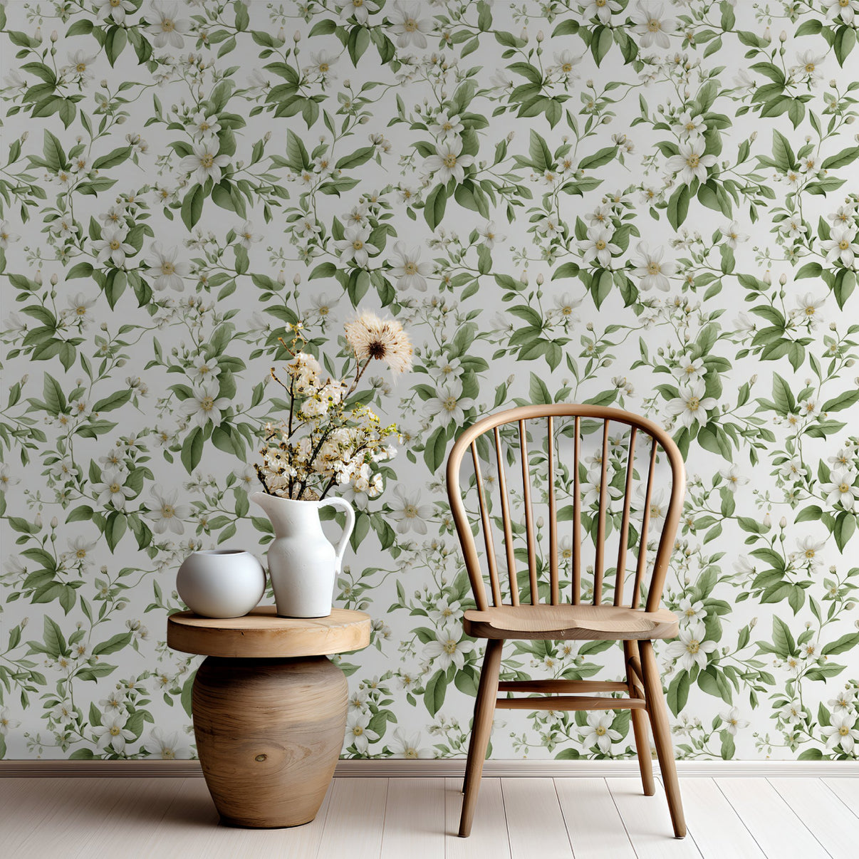 Nora Floral Wallpaper – Painted Paper