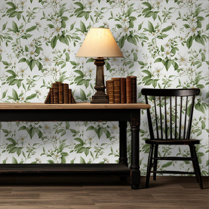 Nora Floral Wallpaper - Painted Paper