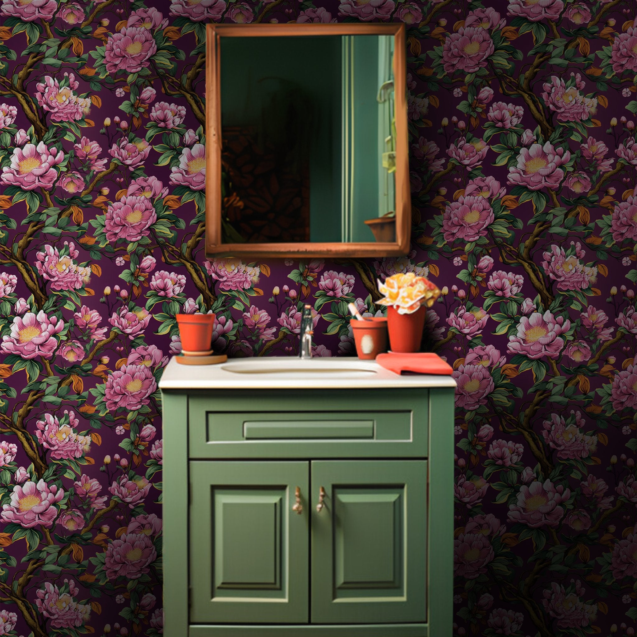 Rosabelle Bloom Wallpaper - Painted Paper