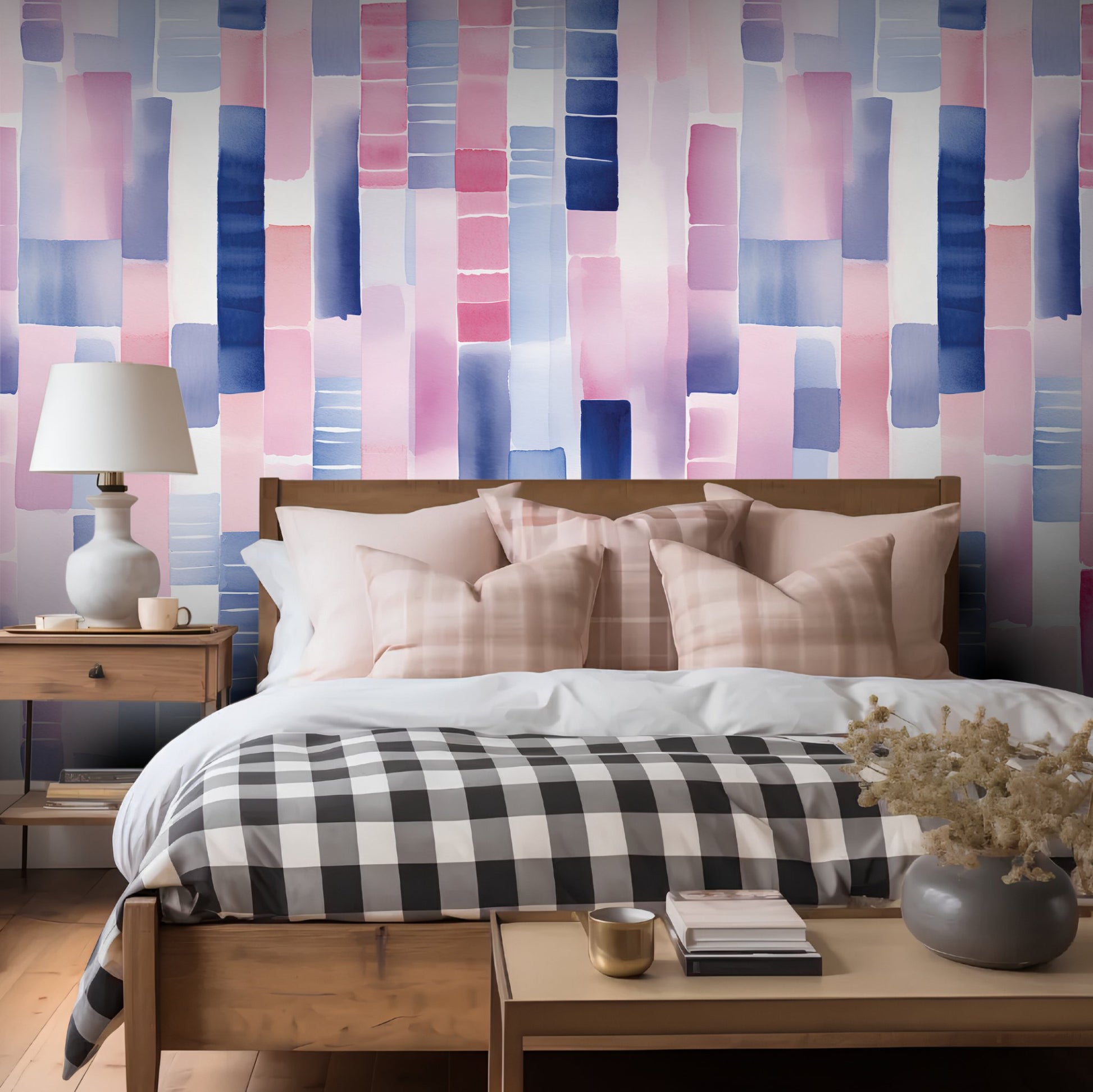 Rowena Abstract Wallpaper - Painted Paper