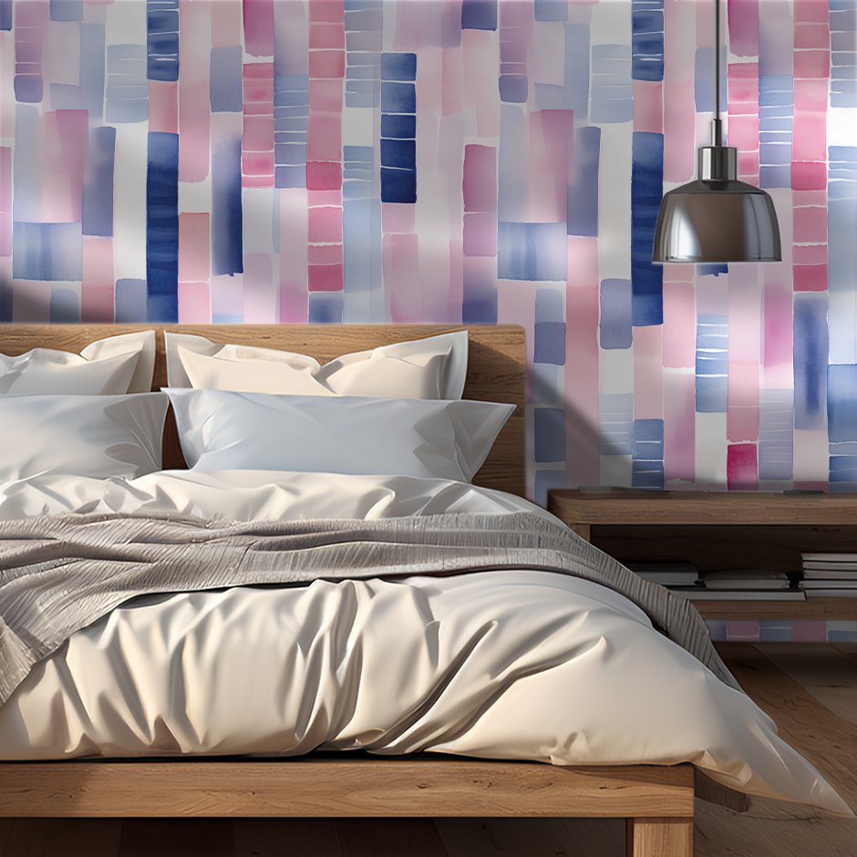 Rowena Abstract Wallpaper - Painted Paper