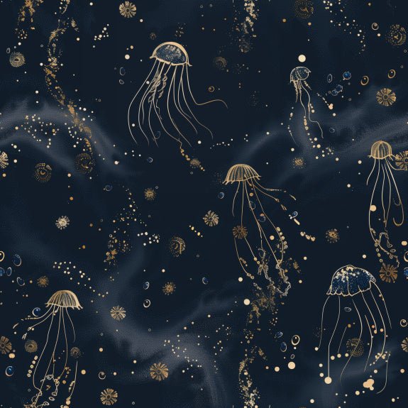 Roxanna Deep Sea Wallpaper - Painted Paper