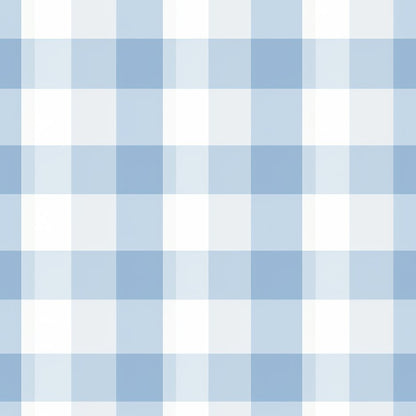 Sky Plaid Wallpaper - Painted Paper