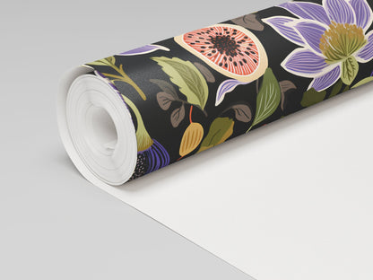 Sloane Fig Floral Wallpaper - Painted Paper