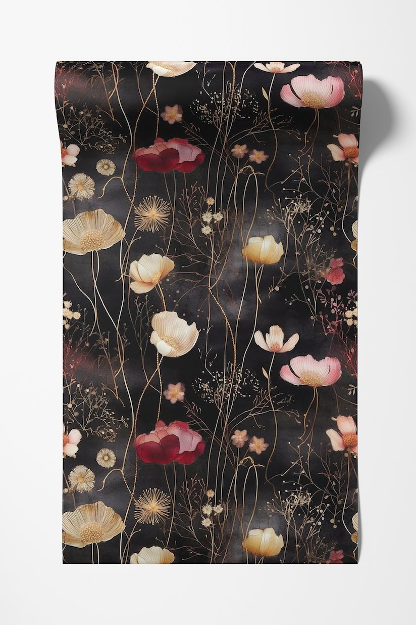 Tina Abstract Floral Wallpaper - Painted Paper