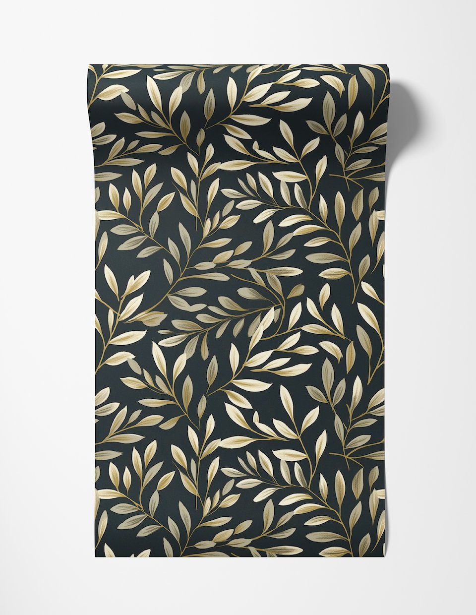 Vintage Olive Wallpaper - Painted Paper