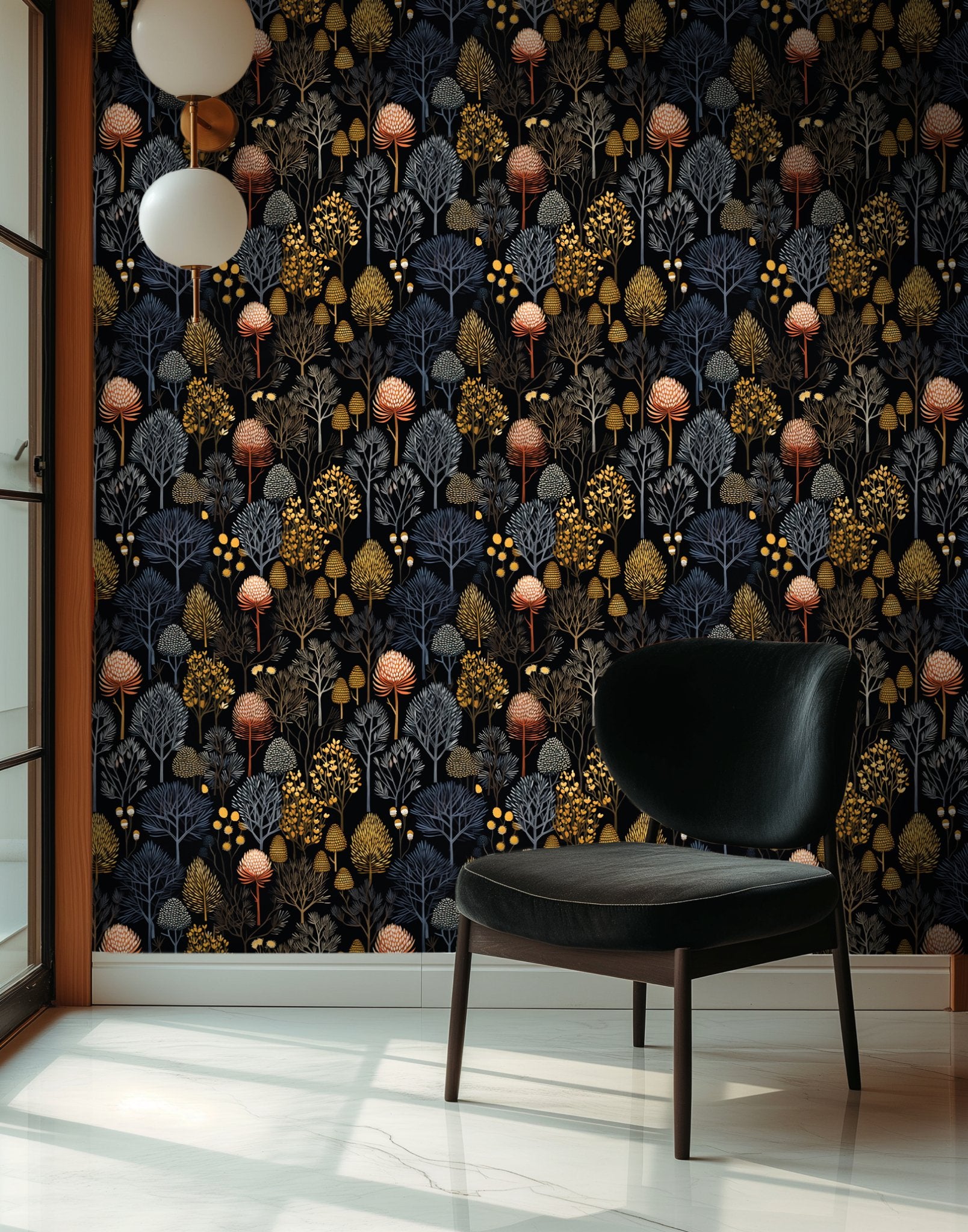 Wren Wallpaper - Painted Paper