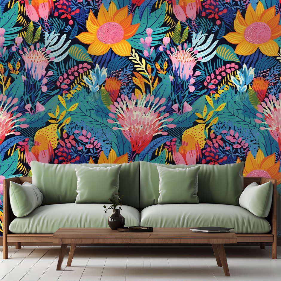 Zuri Floral Wallpaper - Painted Paper