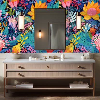 Zuri Floral Wallpaper - Painted Paper